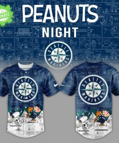Seattle Mariners x Peanuts 75th Anniversary Jersey 2025 Special Edition