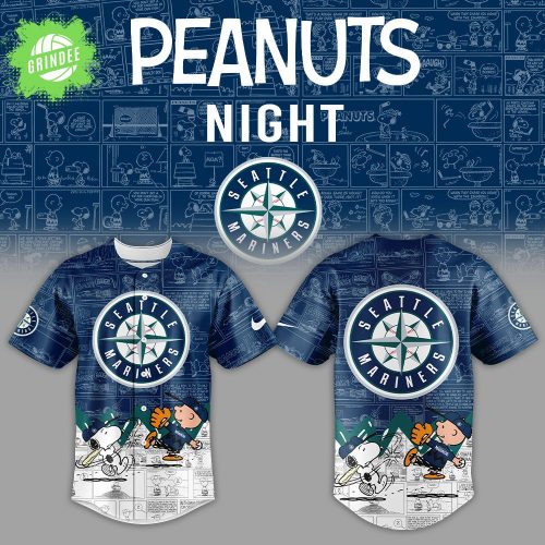 Seattle Mariners x Peanuts 75th Anniversary Jersey 2025 Special Edition