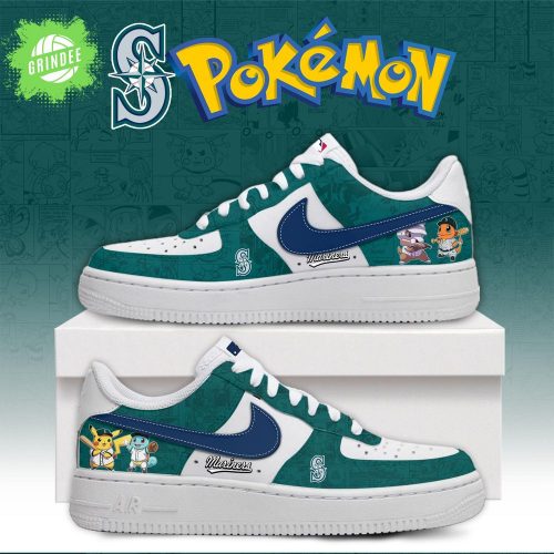 Seattle Mariners x Pokémon Go AF1 Shoes H34 Editions Baseball Sneaker