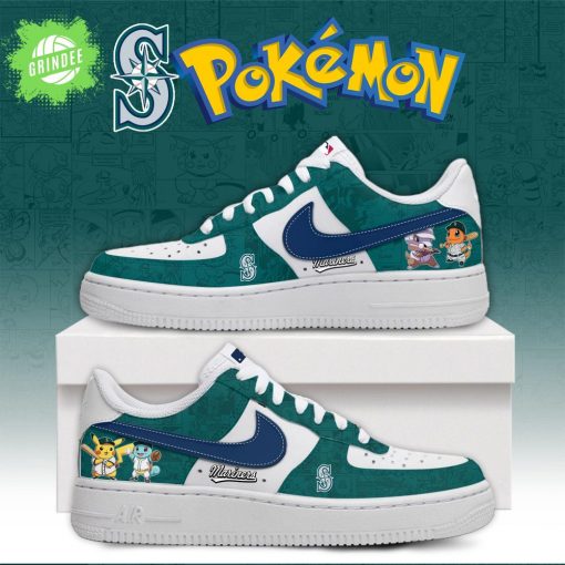 Seattle Mariners x Pokémon Go AF1 Shoes H34 Editions Baseball Sneaker