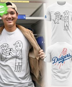 Shohei Ohtani and Decopin drawn by Kenta Maeda T-Shirt – Baseball Art Collab