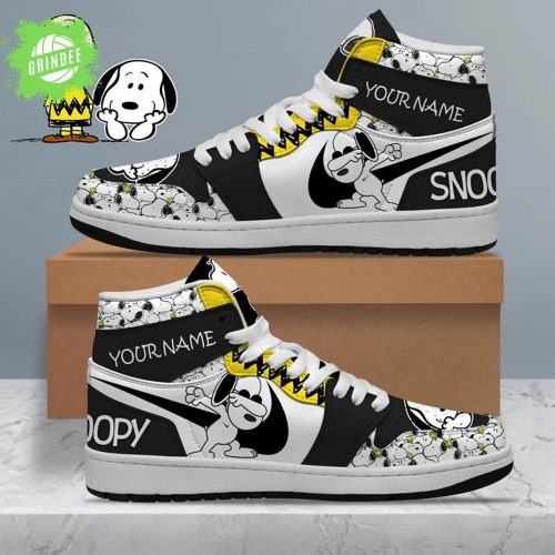 Snoopy Custom Name AJ1 Sneaker Limited Edition