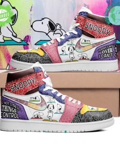Snoopy Sneaker “Today I Will Not Stress” Personalized AF1 Shoes