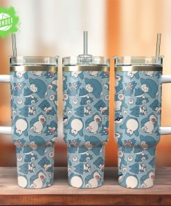 Snorlax Pokémon Anime Christmas Custom Stanley Quencher 40oz Tumbler