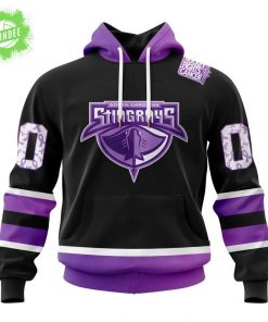 South Carolina Stingrays Hockey Fights Cancer Support Hoodie 2025