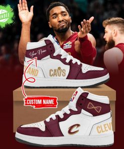 Special Edition Cleveland Cavaliers AJ1 Sneakers Custom Name Design
