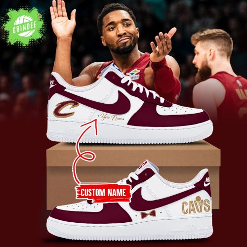 Special Edition Cleveland Cavaliers Custom Name AF1 Sneakers