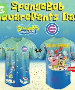 SpongeBob SquarePants 25th Anniversary Custom Name Baseball Jersey