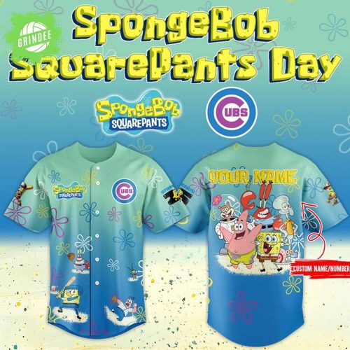 SpongeBob SquarePants 25th Anniversary Custom Name Baseball Jersey