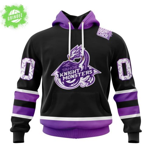 Tahoe Knight Monsters Hockey Fights Cancer Rare Edition Hoodie 2025