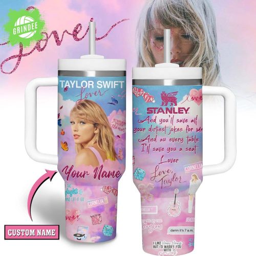 Taylor Swift Music Limited Edition Custom Stanley 40oz Stainless Steel Tumbler