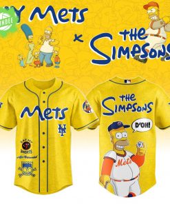 The Simpsons “Eat My Shorts” x MLB New York Mets Baseball Jersey 2025