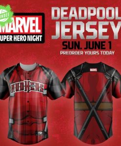 Toledo Mud Hens x Deadpool Marvel Specialty Baseball Jersey – MLB x Marvel Collab