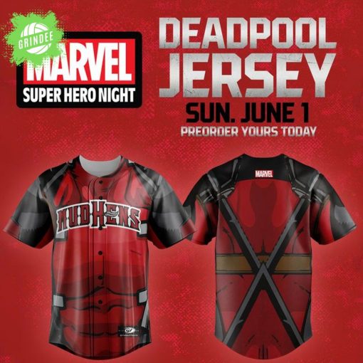 Toledo Mud Hens x Deadpool Marvel Specialty Baseball Jersey – MLB x Marvel Collab