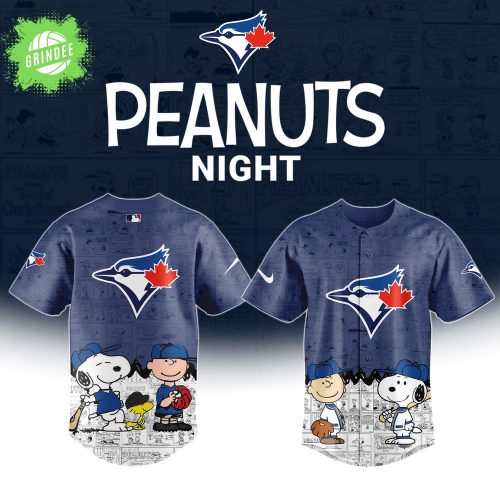 Toronto Blue Jays “75th Anniversary of Peanuts” Snoopy Special Edition Baseball Jersey