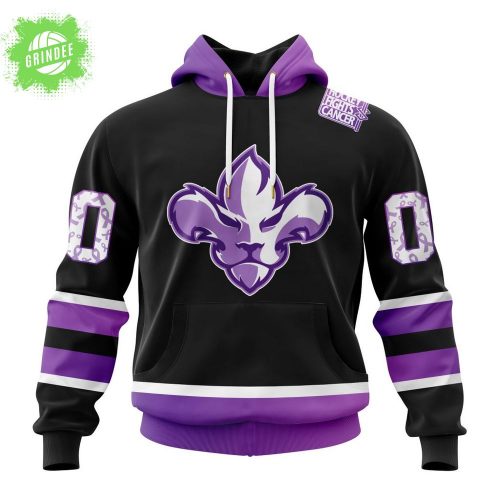 Trois-Rivières Lions Hockey Fights Cancer Charity Edition Hoodie 2025