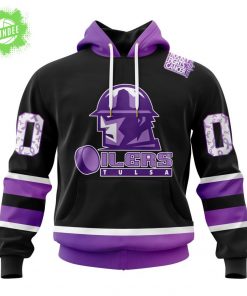 Tulsa Oilers Special Edition Cancer Awareness Hoodie 2025