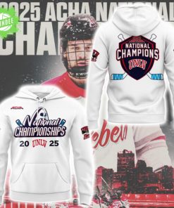 UNLV 2025 ACHA National Champions White Hoodie 2025 Special Edition