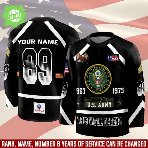 U.S ARMY This well Defend – HOCKEY JERSEY