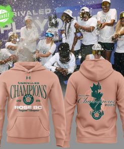 Unrivaled Rose BC Inaugural Champions Hoodie 2025 Limited Edition