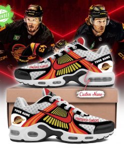 Vancouver Canucks Black Air Max Plus Shoes Custom Name For Fans