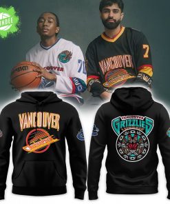 Vancouver Canucks x Grizzlies Black Vintage Skate Hoodie Limited Edition