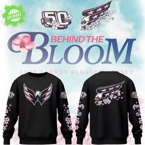 Washington Capitals “Behind The Bloom” Black Sweatshirt 2025