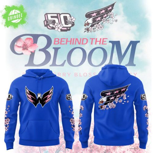 Washington Capitals “Behind The Blossom” Blue Limited Edition Hoodie 2025