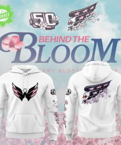 Washington Capitals “Behind The Blossom” White Special Edition Hoodie 2025
