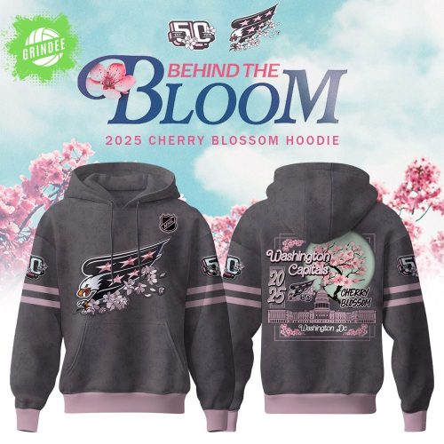 Washington Capitals “Behind the Bloom” Cherry Blossom Hoodie 2025