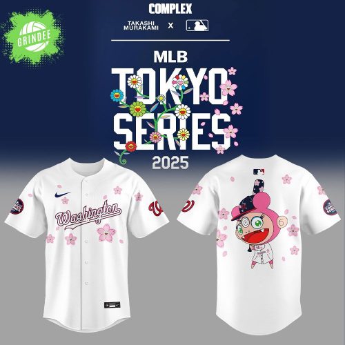 Washington Nationals x Takashi Murakami 2025 MLB World Tour Tokyo Series Limited Edition Baseball Jersey