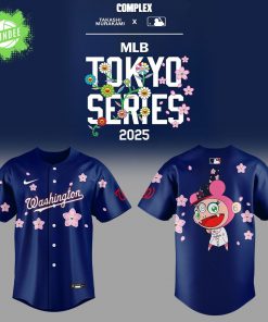 Washington Nationals x Takashi Murakami MLB World Tour Tokyo Series Baseball Jersey 2025