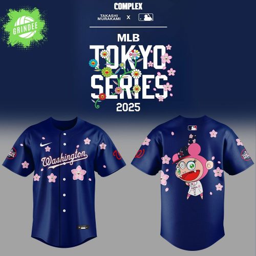 Washington Nationals x Takashi Murakami MLB World Tour Tokyo Series Baseball Jersey 2025