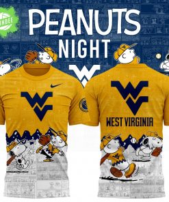 West Virginia Baseball 75th Anniversary of Peanuts T-shirt 2025
