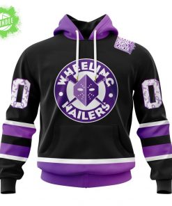 Wheeling Nailers Hockey Fights Cancer Awareness Hoodie 2025