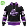 Wheeling Nailers Hockey Fights Cancer Awareness Hoodie 2025