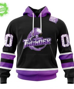 Wichita Thunder Hockey Fights Cancer Support Hoodie 2025
