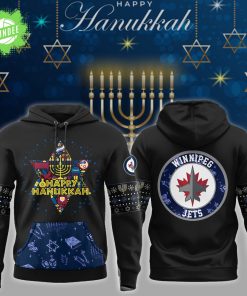 Winnipeg Jets 2025 Happy Hanukkah Special Edition Hoodie