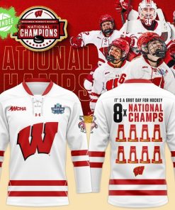 Wisconsin WOMEN’S HOCKEY NATIONAL CHAMPIONS Hockey Jersey – Limited Edition