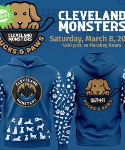 imited Edition Pucks & Paws cleveland monsters Hoodie 2025