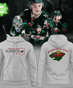 2025 Stanley Cup Playoffs Minnesota Wild Gray Hoodie