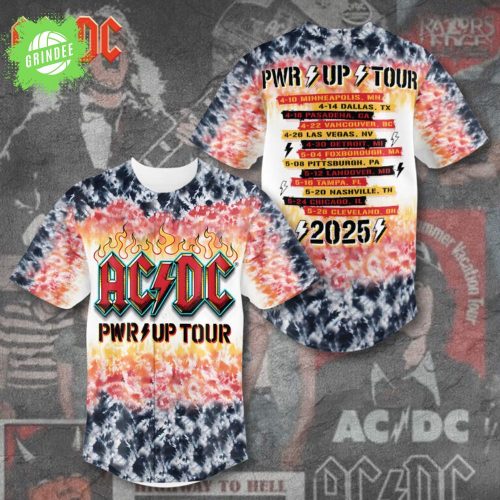 AC/DC Power Up Tour 2025 Baseball Jersey