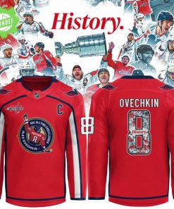 Alexander Ovechkin NHL All-Time Leading Goal Scorer Hockey Jersey