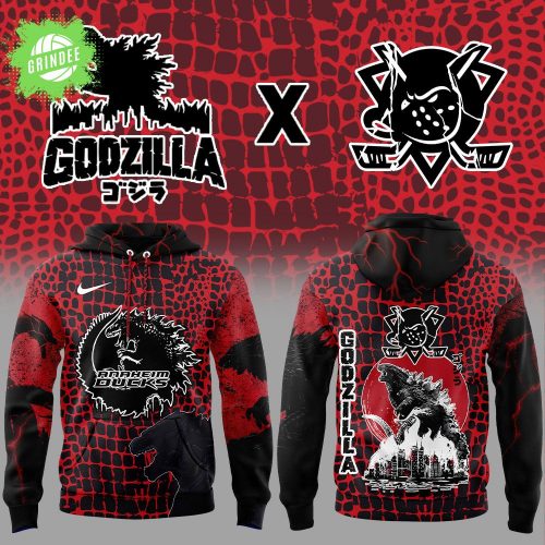 Anaheim Ducks x Godzilla Red Hoodie – Collector’s Edition Sci-Fi NHL Gear