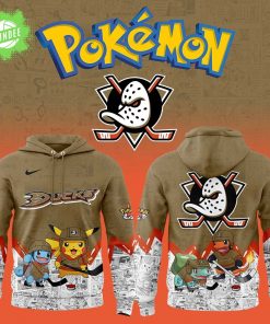 Anaheim Ducks x Pokémon New Hoodie – NHL x Anime Collaboration Fans Gear