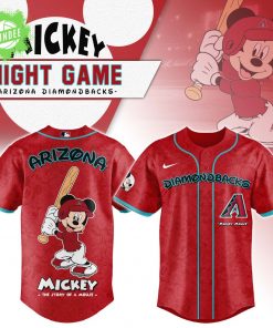 Arizona Diamondbacks x Mickey Night Game Baseball Jersey – Mickey Mouse Baseball Gear