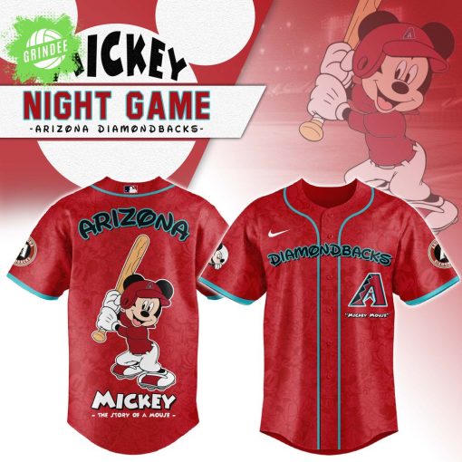 Arizona Diamondbacks x Mickey Night Game Baseball Jersey – Mickey Mouse Baseball Gear
