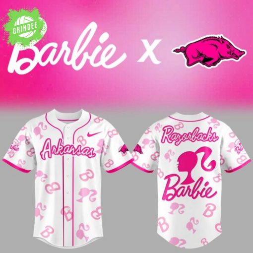 Arkansas x Barbie Night Baseball Jersey – Limited Edition