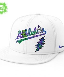 Athletics Grateful Dead Night Baseball Jersey and Flat Cap Set