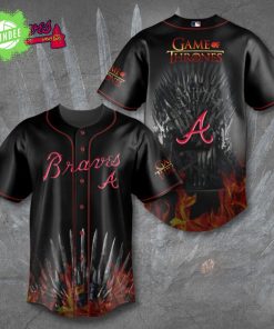 Atlanta Braves Game of Thrones Baseball Jersey House Braves